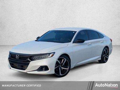 Platinum White Pearl 2021 Honda Accord Sport 1.5T