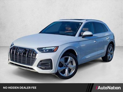 Glacier White Metallic 2021 Audi Q5 45 Premium Plus