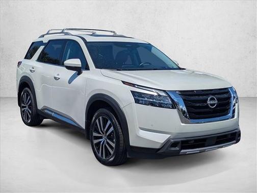 Pearl White Tricoat 2024 Nissan Pathfinder Platinum FWD