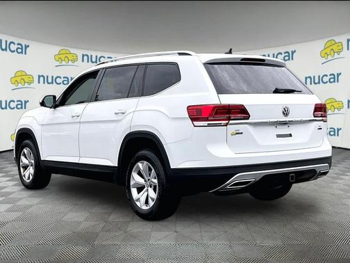 Pure White 2019 Volkswagen Atlas 3.6L SE w/Technology