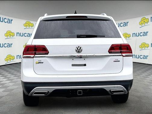 Pure White 2019 Volkswagen Atlas 3.6L SE w/Technology
