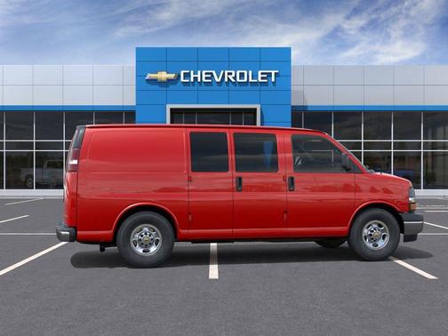 Red 2026 Chevrolet Express 2500 LT