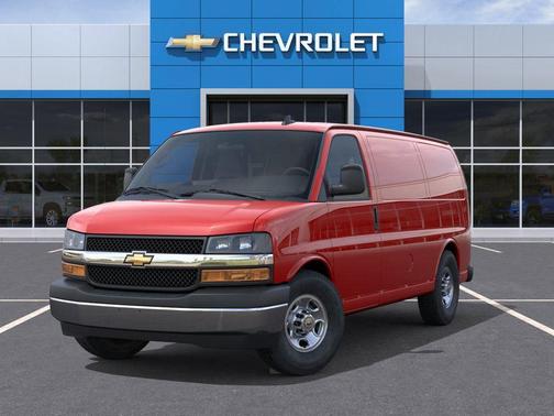 Red 2026 Chevrolet Express 2500 LT
