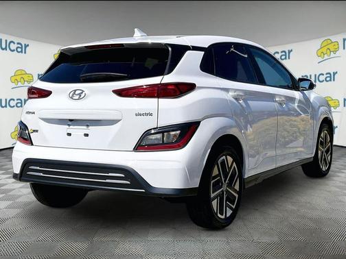 Lunar White 2023 Hyundai KONA EV SEL