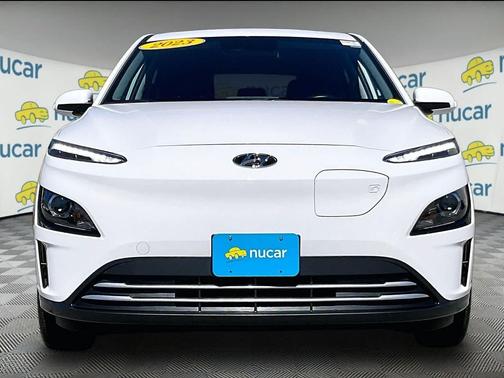 Lunar White 2023 Hyundai KONA EV SEL