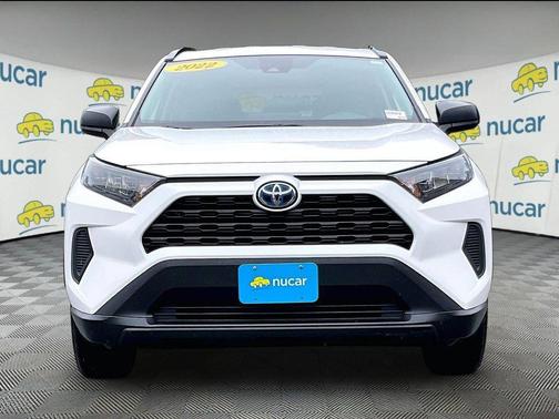 White 2022 Toyota RAV4 Hybrid LE
