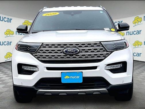 Star White Metallic Tri-Coat 2020 Ford Explorer Limited