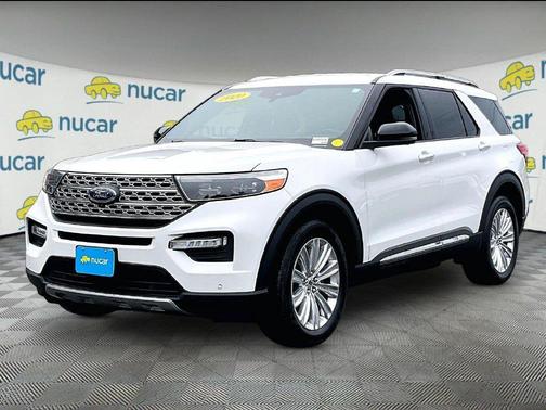 Star White Metallic Tri-Coat 2020 Ford Explorer Limited