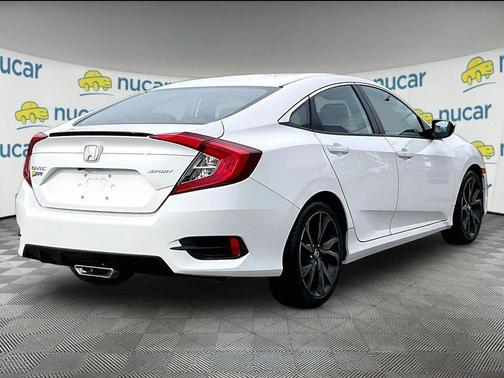 Platinum White Pearl 2019 Honda Civic Sport