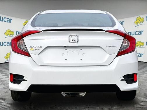Platinum White Pearl 2019 Honda Civic Sport