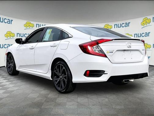 Platinum White Pearl 2019 Honda Civic Sport