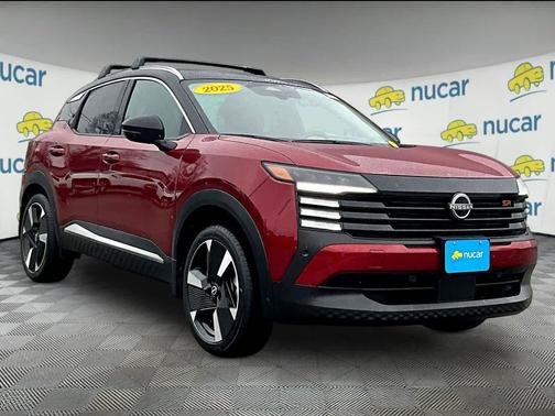 Red 2025 Nissan Kicks SR