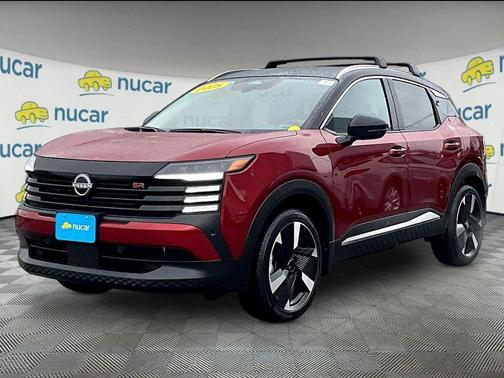 Red 2025 Nissan Kicks SR