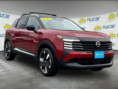 Red 2025 Nissan Kicks SR