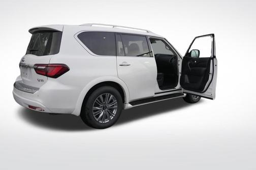 Moonstone White 2024 INFINITI QX80 Luxe