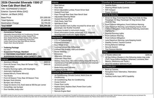 2026 Chevrolet Silverado 1500 LT