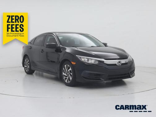 Black 2016 Honda Civic EX
