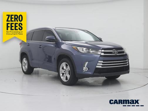 Blue 2018 Toyota Highlander Limited