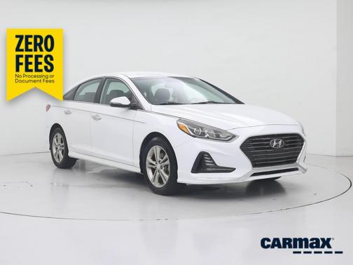 White 2018 Hyundai SONATA SEL