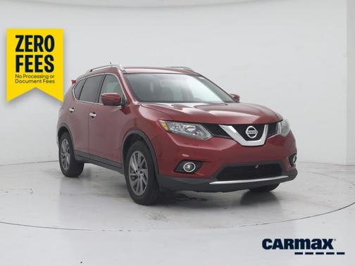 Red 2016 Nissan Rogue SL