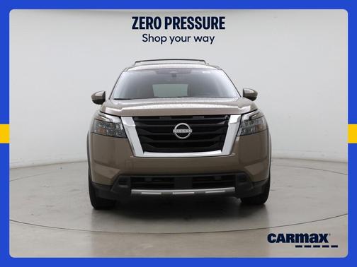 Tan 2025 Nissan Pathfinder Platinum
