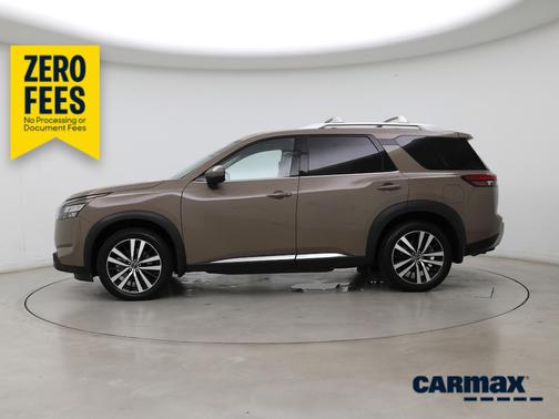 Tan 2025 Nissan Pathfinder Platinum