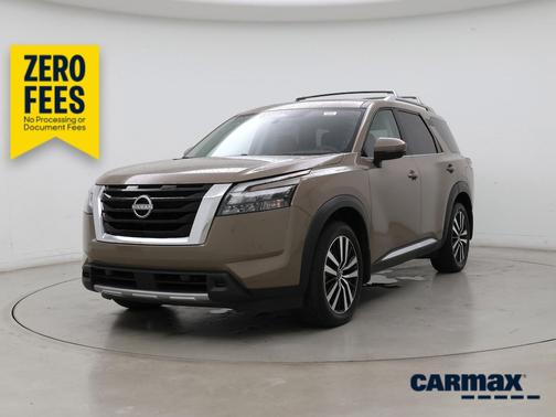 Tan 2025 Nissan Pathfinder Platinum