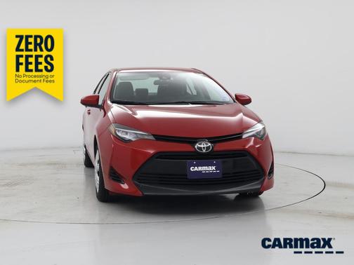 Red 2017 Toyota Corolla LE