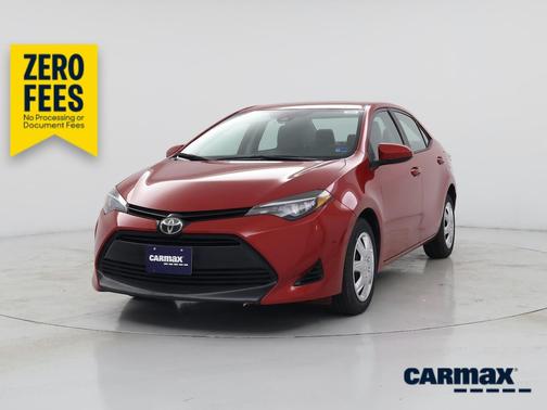 Red 2017 Toyota Corolla LE