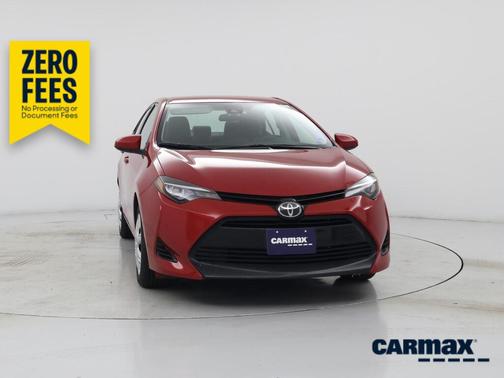 Red 2017 Toyota Corolla LE