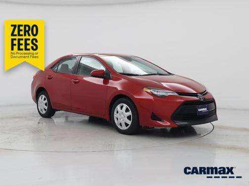 Red 2017 Toyota Corolla LE