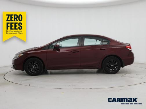 Burgundy 2014 Honda Civic EX