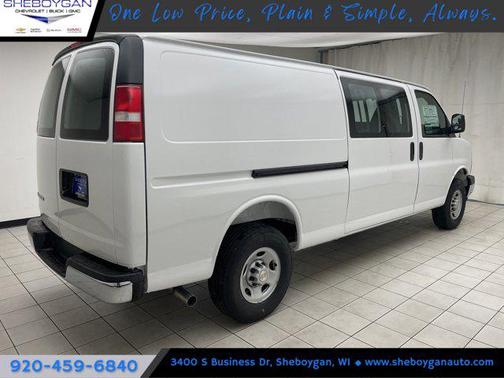 Summit White 2025 Chevrolet Express 3500 RWD 3500 Extended Wheelbase WT
