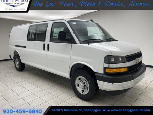 Summit White 2025 Chevrolet Express 3500 RWD 3500 Extended Wheelbase WT