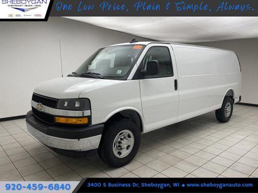 Summit White 2025 Chevrolet Express 3500 RWD 3500 Extended Wheelbase WT