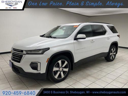 Summit White 2023 Chevrolet Traverse LT Leather