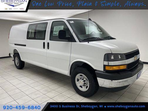 Summit White 2025 Chevrolet Express 3500 RWD 3500 Extended Wheelbase WT