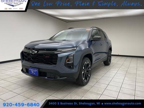 Lakeshore Blue Metallic 2026 Chevrolet Equinox AWD RS