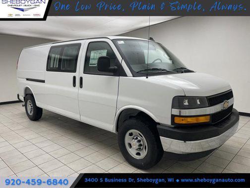 Summit White 2025 Chevrolet Express 3500 RWD 3500 Extended Wheelbase WT
