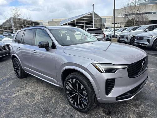 Aurora Silver 2026 Volvo XC90 Ultra Dark Theme, B6 AWD Gas (mild hybrid), Gasoline, 6 Seats