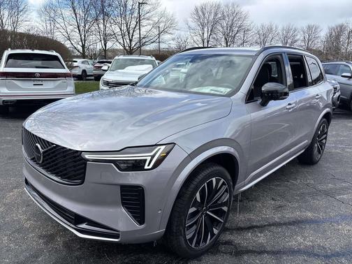 Aurora Silver 2026 Volvo XC90 Ultra Dark Theme, B6 AWD Gas (mild hybrid), Gasoline, 6 Seats