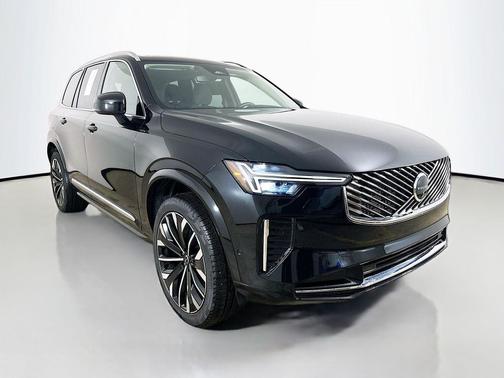 Onyx Black Metallic 2026 Volvo XC90 Plus, B6 AWD Gas (mild hybrid), Gasoline, Bright, 7 Seats