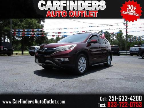 Burgundy 2015 Honda CR-V EX-L