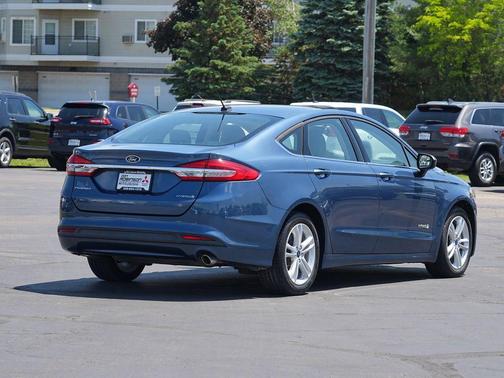 Blue Metallic 2018 Ford Fusion Hybrid S