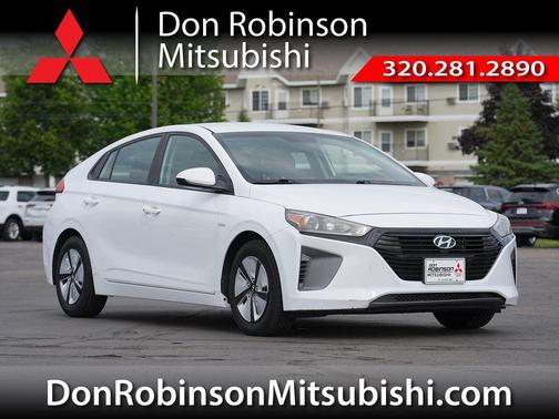 Ceramic White 2018 Hyundai IONIQ Hybrid Blue