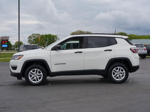 White Clearcoat 2018 Jeep Compass Sport