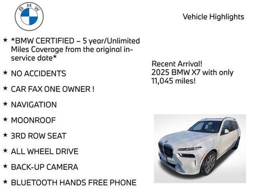 2025 BMW X7 xDrive40i