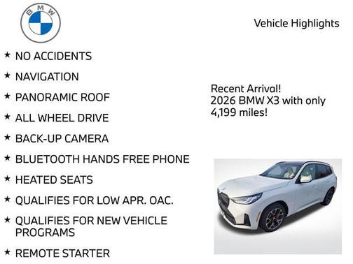 2026 BMW X3 30 xDrive