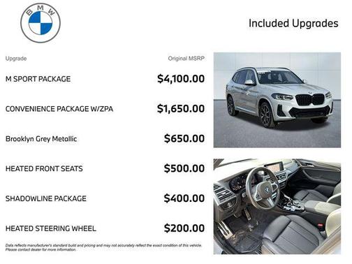 Brooklyn Grey Metallic 2023 BMW X3 xDrive30i