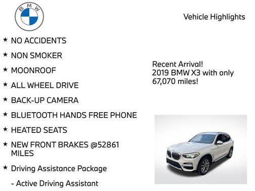 2019 BMW X3 xDrive30i